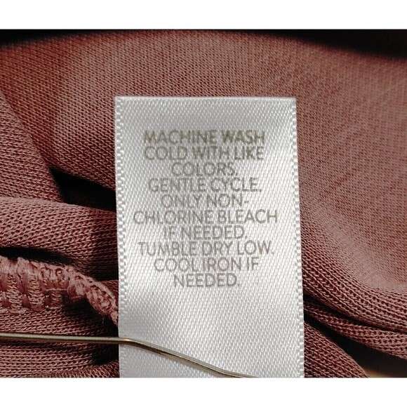 J Jill Pure Jill Top Womens Medium Pink Modal Blend V-Neck 3/4 Sleeve Sweatshirt - Picture 8 of 9